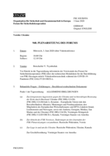 Journal der 948. Plenarsitzung des Forums