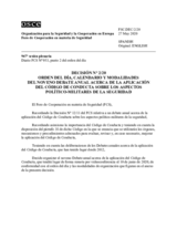 Decisión Nº 2/20 del Foro de Cooperación en materia de Seguridad