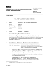 Journal der 947. Plenarsitzung des Forums