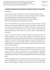 Statement by the Delegation of Denmark, also on behalf of several delegations, on the International Day in Support of Victims of Torture