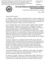 Statement by the Delegation of the United States of America on the Security Dialogue on the Vienna Document 2011