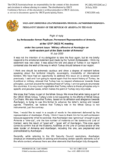 Right of Reply statement by the Delegation of Armenia on the military offensive by Azerbaijan on the north-eastern part of the State border of Armenia