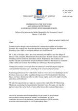 Statement by the Delegation of Norway on the wounding and illegal detention of a Georgian citizen by Russian occupation forces