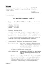 Diario de la 1274ª Sesión plenaria del Consejo Permanente