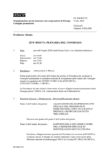 Giornale della 1274a Seduta plenaria del Consiglio permanente