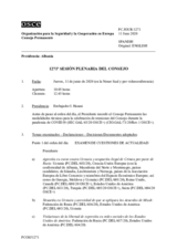 Diario de la 1271ª Sesión plenaria del Consejo Permanente 