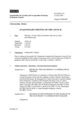 Journal of the 1272nd Plenary Meeting of the Permanent Council