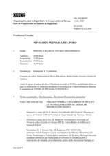 Diario de la 951ª Sesión plenaria del Foro de Cooperación en materia de Seguridad 