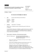Journal de la 951ème séance plénière du Forum