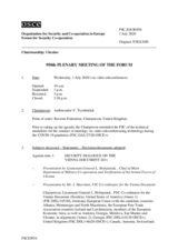 Journal of the 950th Plenary Meeting of the Forum for Security Co-operation