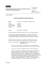 Journal der 950. Plenarsitzung des Forums