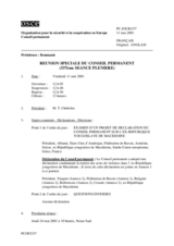 Journal of the 337th Special Plenary Meeting of the Permanent Council (fr)