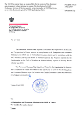 Response by the Delegation of Poland to the Questionnaire on the Code of Conduct on Politico-Military Aspects of Security