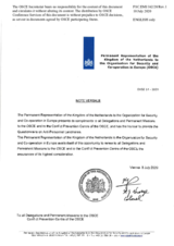 Response by the Delegation of the Netherlands to the Questionnaire on Anti-Personnel Mines and Explosive Remnants of War