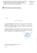 Information Exchange by the Delegation of Slovenia on Conventional Arms Transfer