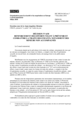 Decision Nr.6, Strengthening Efforts to Prevent and Combat Child Trafficking, Including of Unaccompanied Minors