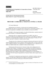 Decision Nr. 4, Preventing and Combating Violence Against Women