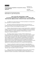 Document Nr. 1, Ministerial Statement on the Negotiations on the Transdniestrian Settlement Process in the "5+2" Format