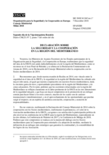 Document Nr. 4, Declaration on Security and Co-operation in the Mediterranean