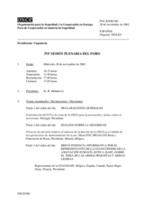 Journal of the 374th Plenary Meeting of the Forum for Security Co-operation Journal (es)