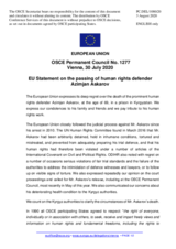 Statement by the German EU Presidency on the passing of human rights defender Mr. Azimjan Askarov