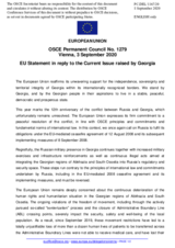 Statement by the German EU Presidency on 12 years since the start of full-scale military aggression against Georgia by the Russian Federation