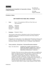 Diario de la 1281ª Sesión plenaria del Consejo Permanente
