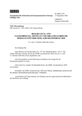 Beschluss Nr. 1378 des Ständigen Rates