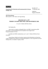 Beschluss Nr. 1377 des Ständigen Rates