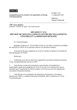 Décision No 1376 du Conseil permanent