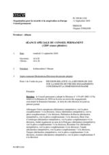 Journal de la 1280ème séance spéciale du Conseil permanent