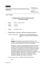 Journal der 1280. Sondersitzung des Ständigen Rates