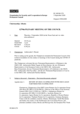 Journal of the 1279th Plenary Meeting of the Permanent Council