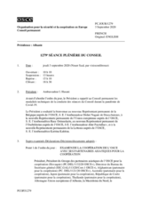 Journal de la 1279ème séance plénière du Conseil