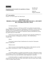 Décision No 1374 du Conseil permanent
