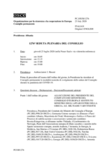 Giornale della 1276a Seduta plenaria del Consiglio permanente