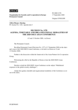 Agenda: 2020 Asian Conference