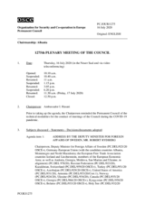 Journal of the 1275th Plenary Meeting of the Permanent Council