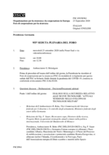 Giornale della 955a Seduta plenaria del Foro di cooperazione per la sicurezza