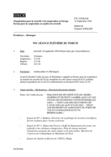 Journal de la 954ème séance plénière du Forum