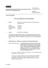 Journal der 954. Plenarsitzung des Forums
