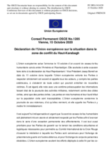 Déclaration de l’Union européenne sur la situation dans la zone de conflit du Haut-Karabagh