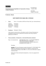 Diario de la 1283ª Sesión plenaria del Consejo Permanente 