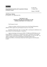 Permanent Council Decision No. 402