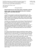 Statement by the Delegation of Denmark, also on behalf of several delegations, on the Moscow Mechanism invoked by seventeen OSCE Participating States