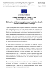 Statement by the German EU Presidency on the Joint Statement of the Three Co-Chairing Countries of the OSCE Minsk Group 