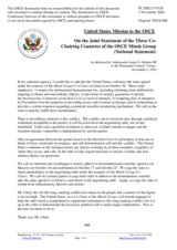 Statement by the Delegation of the United States of America on the Joint Statement of the Three Co-Chairing Countries of the OSCE Minsk Group