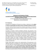 Statement by the Delegation of Ukraine on the situation in and around Ukraine
