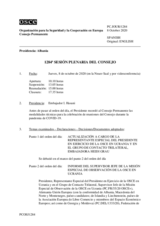 Diario de la 1284ª Sesión plenaria del Consejo Permanente