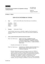 Journal de la 1284ème séance plénière du Conseil